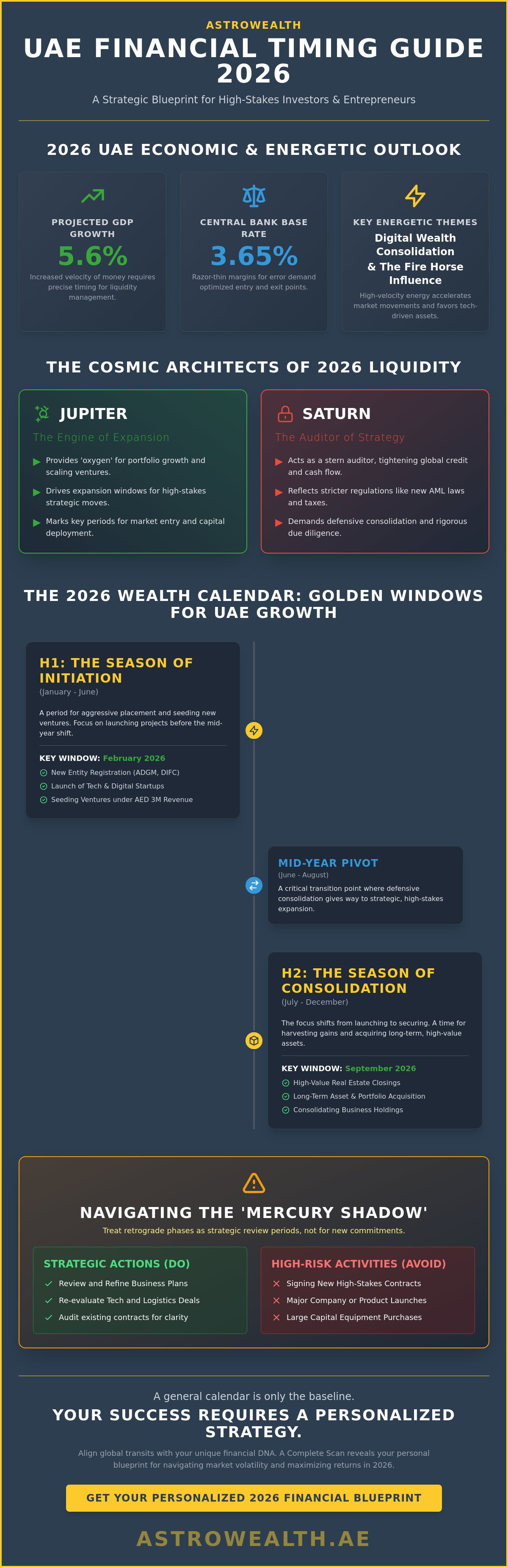 Auspicious financial dates UAE 2026